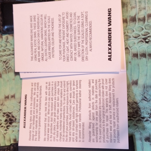 NWT ALEXANDER WANG SNAKE SKIN BAG  MRSP $1,050 Offers Excepted - Picture 4 of 15